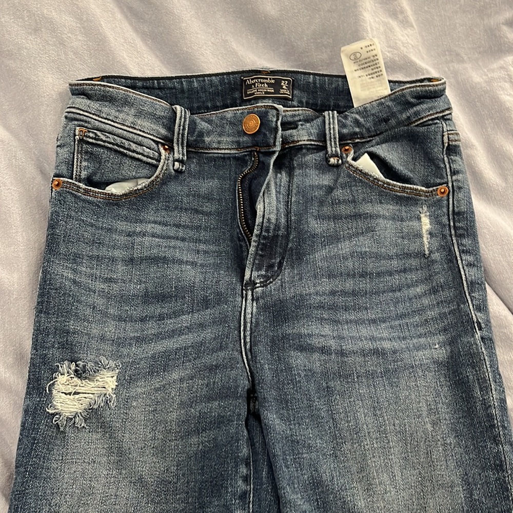A&F skinny ripped jeans high rise - Picture 3 of 4
